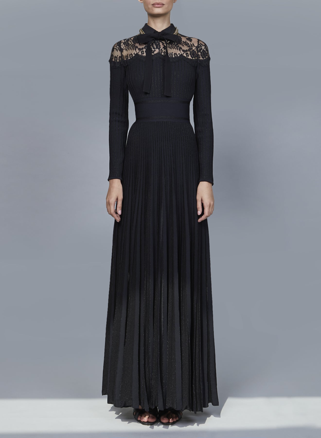 Knit and Lace Dress – ELIE SAAB